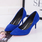 Women"s Micro Skinny Sleek Heeled Pumps - vmlfashion-com