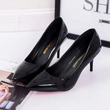 Women"s Micro Skinny Sleek Heeled Pumps - vmlfashion-com