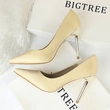 Women's Satin Finished Stilettos Pointed Toes Size 8-11 - vmlfashion-com