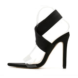 Women's Black High Heels Shoes - vmlfashion-com