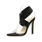 Women's Black High Heels Shoes - vmlfashion-com