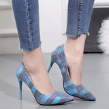 Women's Stilettos Pointed Toes and 5" Heels  shoes - vmlfashion-com