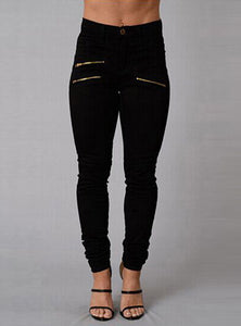 Women Sexy Black Damage Jeans - vmlfashion-com