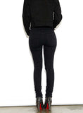 Women Sexy Black Damage Jeans - vmlfashion-com