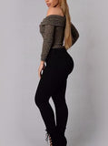 Women Black Pencil  Jeans - vmlfashion-com