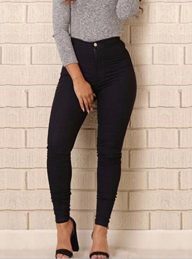 Women Black Pencil  Jeans - vmlfashion-com