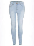 Women's Faded Blue  Jeans - vmlfashion-com