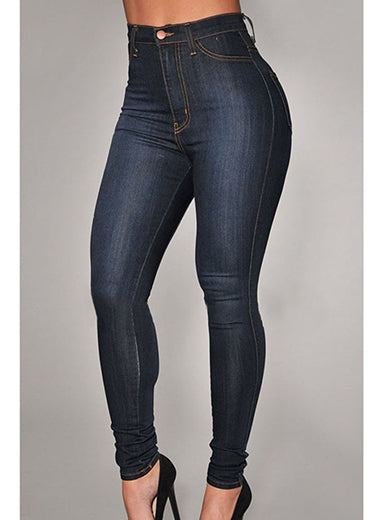 Women Sexy Dark Damage Jeans - vmlfashion-com