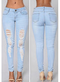 Women Light Blue Jeans - vmlfashion-com