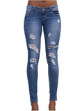 Women's Ripped and Faded Damage Jeans - vmlfashion-com