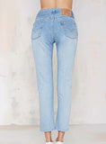 Women Sexy Light Damage Jeans - vmlfashion-com