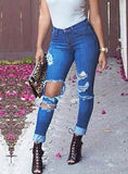 Women's Sexy Gamage Blue Jeans - vmlfashion-com