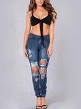 Women's Sexy Gamage Blue Jeans - vmlfashion-com