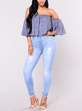 Women Light Blue Jeans - vmlfashion-com