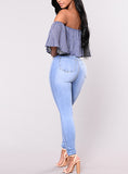 Women Light Blue Jeans - vmlfashion-com