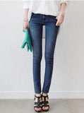 Women Super Comfy Stretch High Quality Dark Blue Jeans - vmlfashion-com