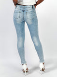 Women Light Blue Skinny Jeans - vmlfashion-com