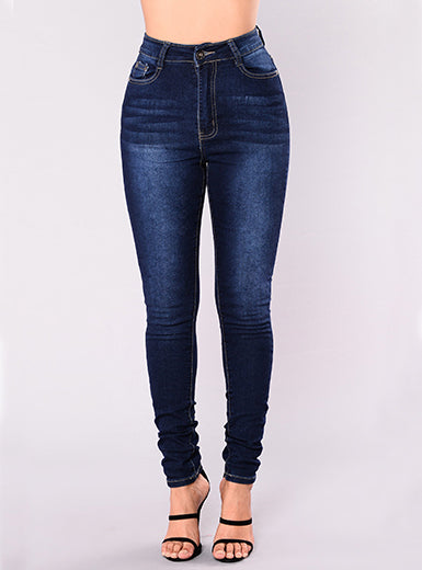 Women Navy Blue Jeans - vmlfashion-com