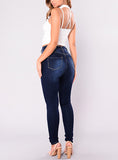 Women Navy Blue Jeans - vmlfashion-com