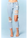 Women Light Blue Washed Jeans - vmlfashion-com