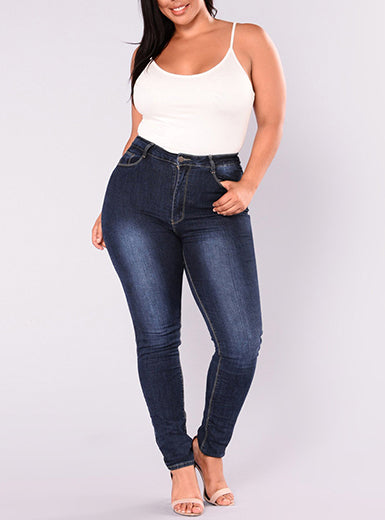 Women Navy Blue Jeans - vmlfashion-com