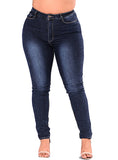 Women Navy Blue Jeans - vmlfashion-com