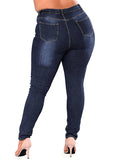 Women Navy Blue Jeans - vmlfashion-com