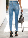 Women blue sexy  jeans - vmlfashion-com