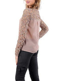 Womens Lace Detailing Long Sleeve Top - vmlfashion-com