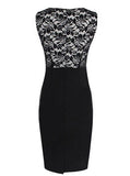 Womens Bodycon Dress White Bodice - vmlfashion-com