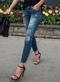 Women Dark Blue Jeans - vmlfashion-com