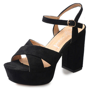 Women's Ankle Straps High Heels shoes - vmlfashion-com