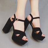 Women's Ankle Straps High Heels shoes - vmlfashion-com