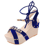 Women'S Wedges Shoes With Ankle Straps - vmlfashion-com