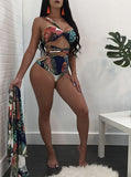 Two Piece Floral Bathing Suit beachwear - vmlfashion-com