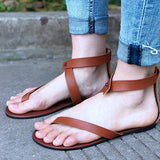 Women's Sandals Diagonal Strap - vmlfashion-com