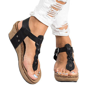 Women's Braided Wedge Sandals - vmlfashion-com