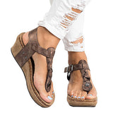 Women's Braided Wedge Sandals - vmlfashion-com