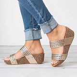 Women's Strap Espadrille Sandal Cut Out Geometric Pattern Style - vmlfashion-com