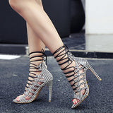 Women's Roman Style Stilettos High Heel Open Toes 4"Heels - vmlfashion-com