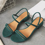 Women's Minimalist Sandals Exposed Heels Open Toes - vmlfashion-com