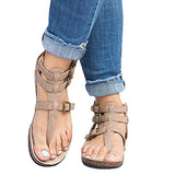 Women's Comfortable Sandals Crossed Straps Sandals - vmlfashion-com