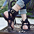 Women's Fancy Fringed Sandals Open Toe Rhinestone Stud - vmlfashion-com