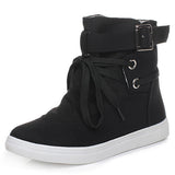 Women's Booties with Ankle Buckles - vmlfashion-com