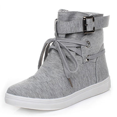 Women's Booties with Ankle Buckles - vmlfashion-com