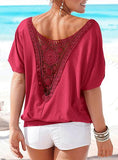 Women's Open Shoulder Peasant Top - vmlfashion-com