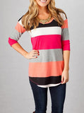 Women's Striped Multi Colored Top - vmlfashion-com