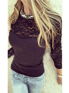 Women's Lace chest Body Fit Top - vmlfashion-com