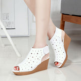 Women's European Wedges Star Cutout Style - vmlfashion-com