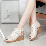 Women's European Wedges Star Cutout Style - vmlfashion-com